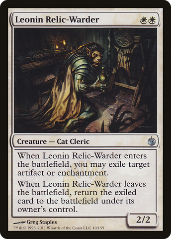 Leonin Relic-Warder [Mirrodin Besieged]