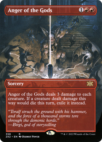 Anger of the Gods (Borderless Alternate Art) [Double Masters 2022]