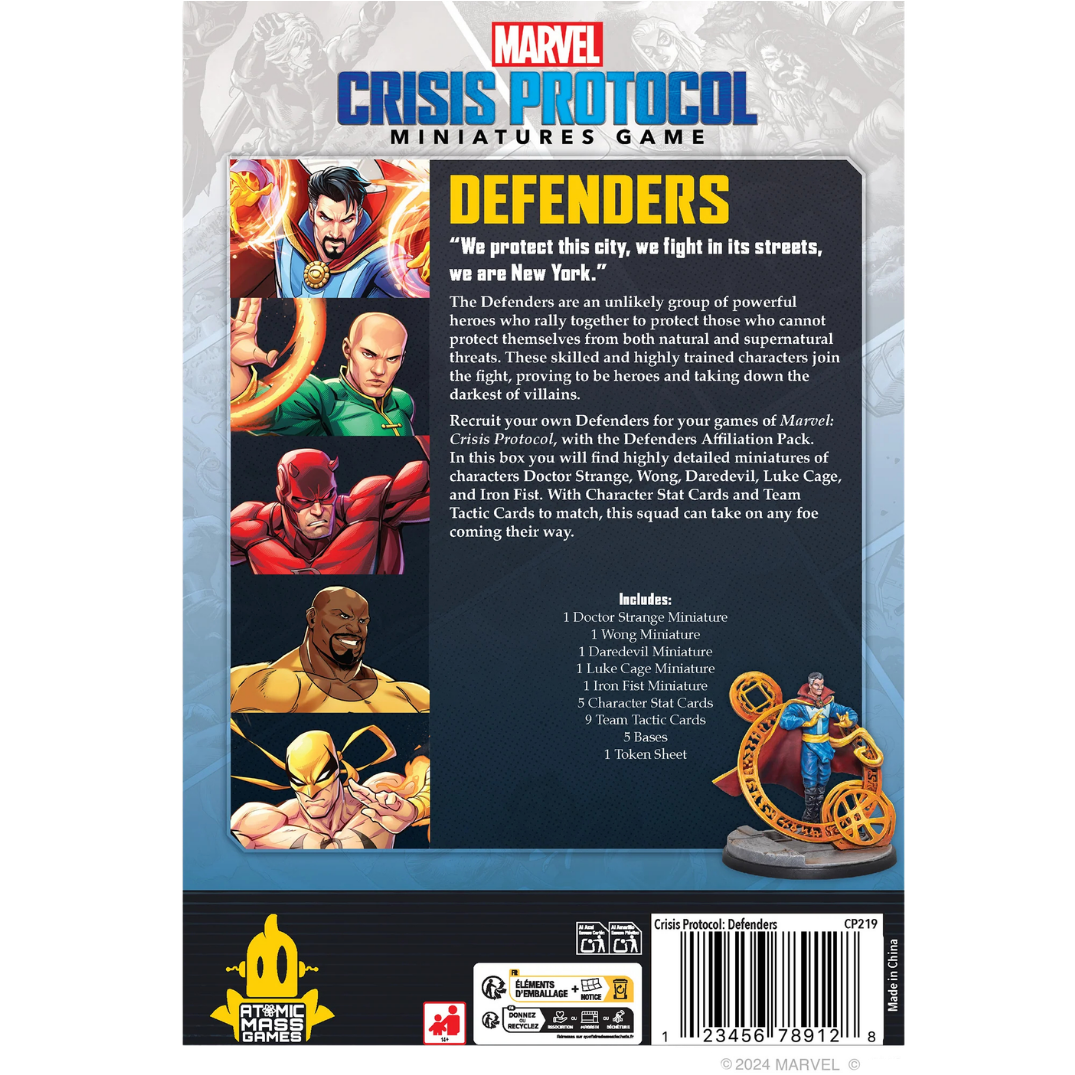 Marvel: Crisis Protocol: Defenders - Affiliation Pack