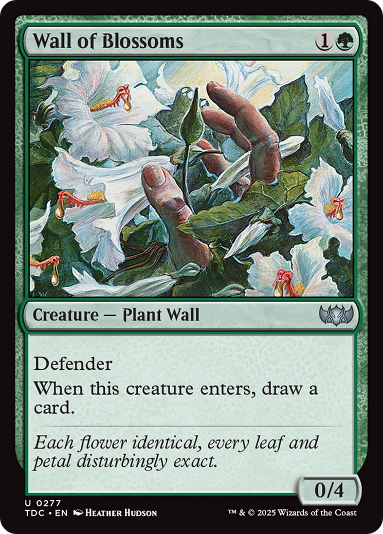 Wall of Blossoms [Tarkir: Dragonstorm Commander]