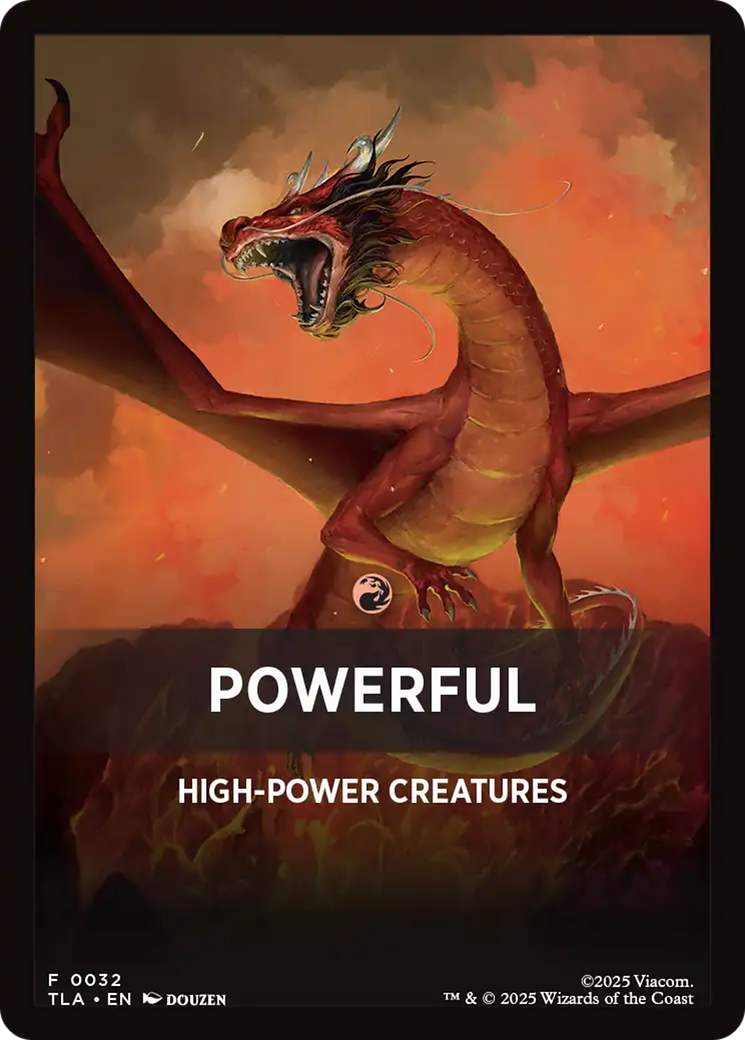 Powerful Theme Card [Avatar: The Last Airbender Tokens]