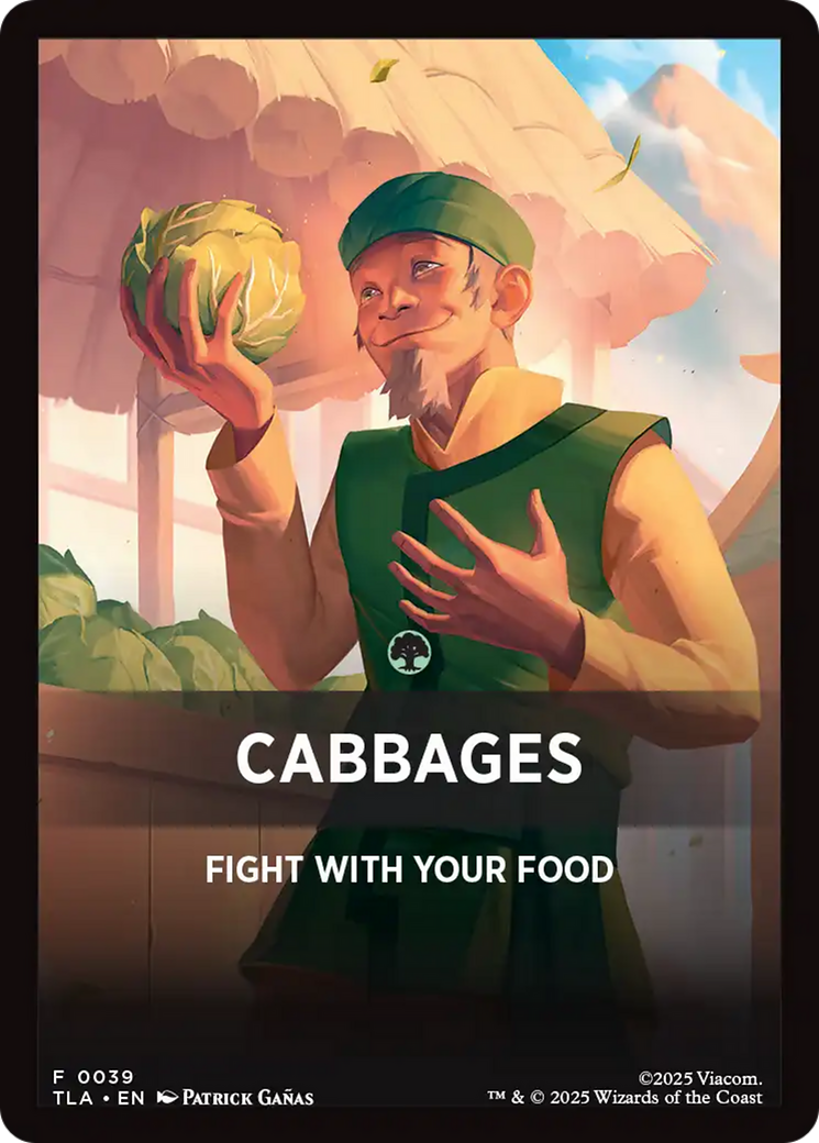 Cabbages Theme Card [Avatar: The Last Airbender Tokens]