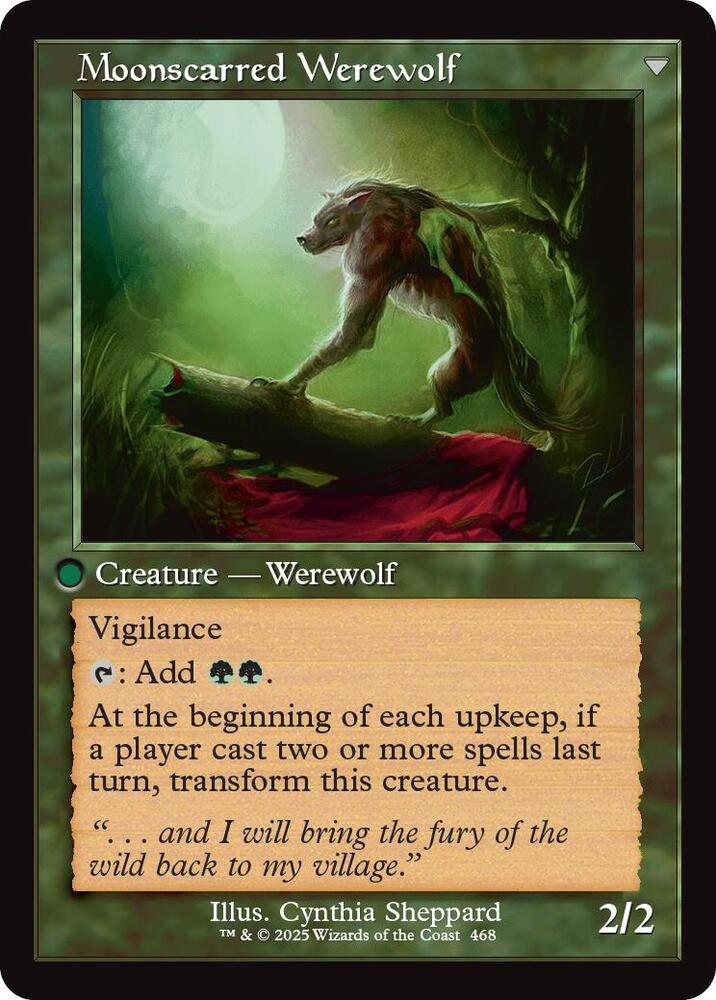 Scorned Villager // Moonscarred Werewolf (Retro Frame) [Innistrad Remastered]