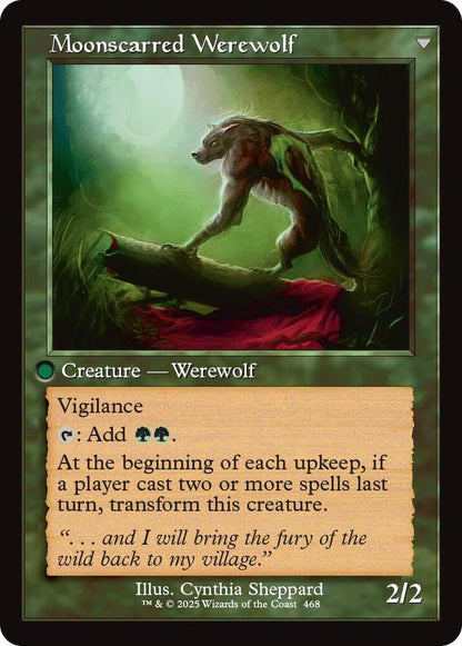 Scorned Villager // Moonscarred Werewolf (Retro Frame) [Innistrad Remastered]