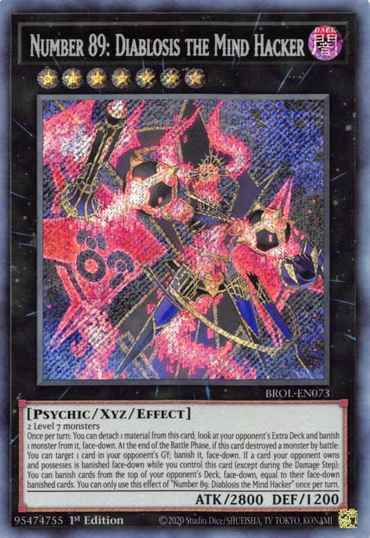 Number 89: Diablosis the Mind Hacker [BROL-EN073] Secret Rare