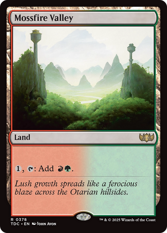 Mossfire Valley [Tarkir: Dragonstorm Commander]