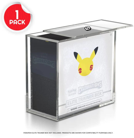 Pokemon ETB Elite Trainer Box w/ Sliding Lid Anti-UV - Acrylic Protector 4.0MM