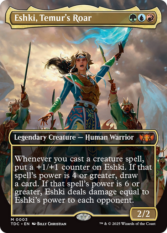 Eshki, Temur's Roar (Borderless) [Tarkir: Dragonstorm Commander]