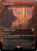 Helm's Deep - Shinka, the Bloodsoaked Keep (Borderless) (Surge Foil Realms and Relics) [The Lord of the Rings: Tales of Middle-Earth Commander]