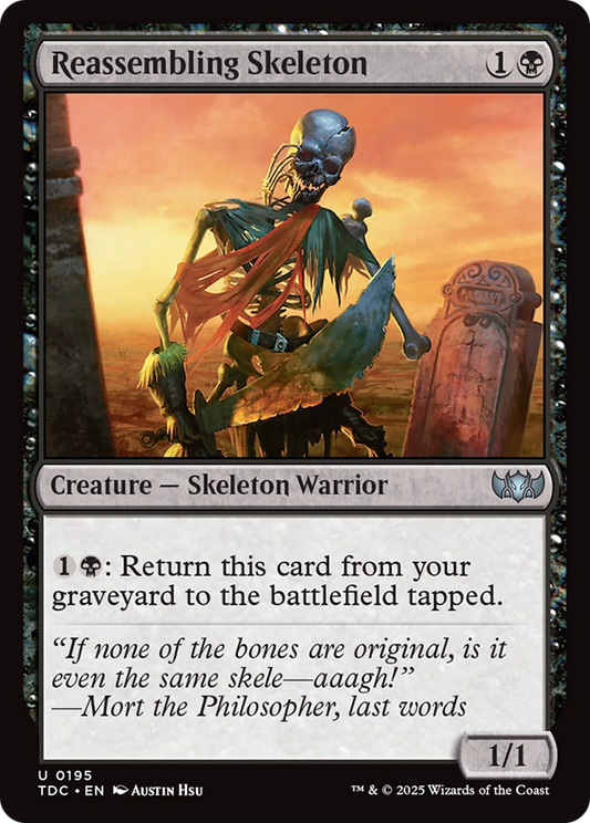 Reassembling Skeleton [Tarkir: Dragonstorm Commander]