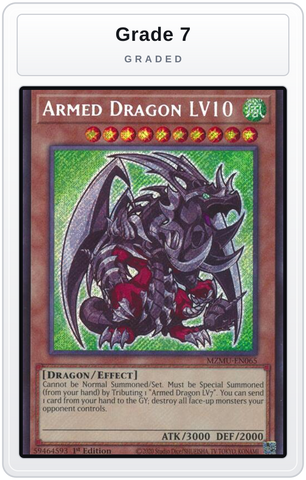 Graded - Armed Dragon LV10 — Grade 7 graded overlay
