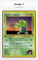Graded - Erika's Oddish (78) — Grade 7 graded overlay