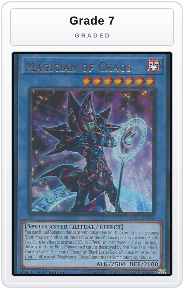 Graded - Magician of Chaos — Grade 7 graded overlay