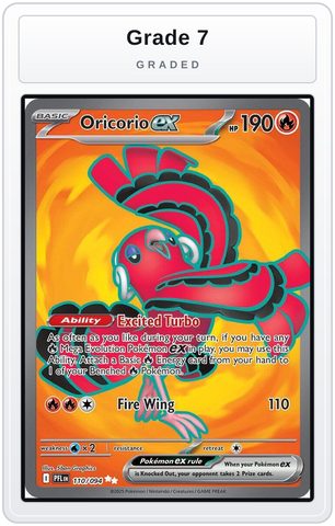 Graded - Oricorio ex - 110/094 — Grade 7 graded overlay