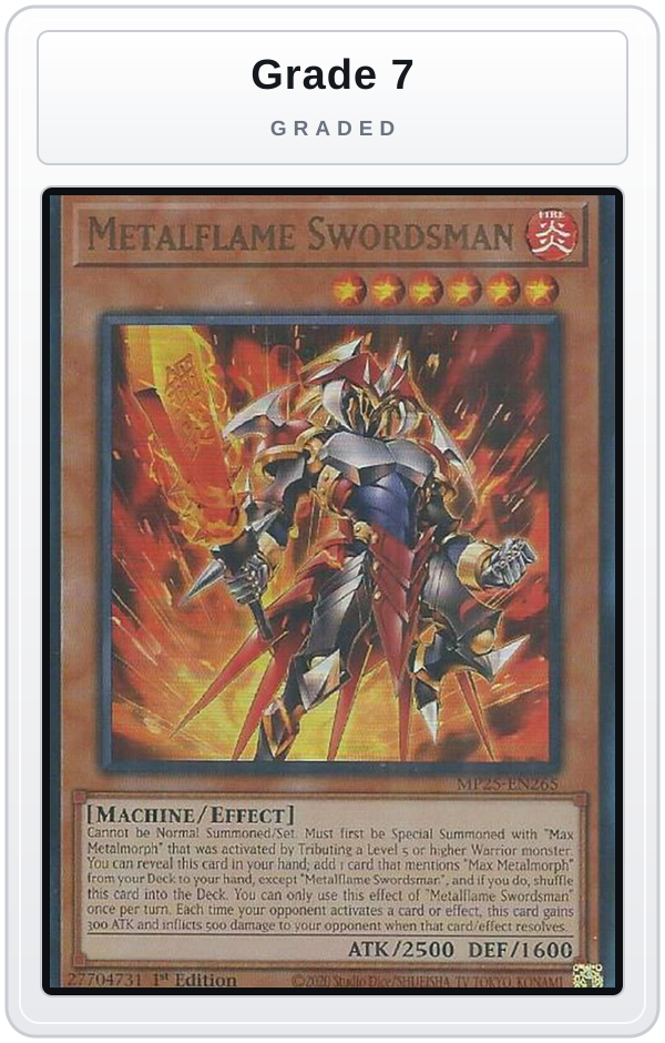 Graded - Metalflame Swordsman — Grade 7 graded overlay