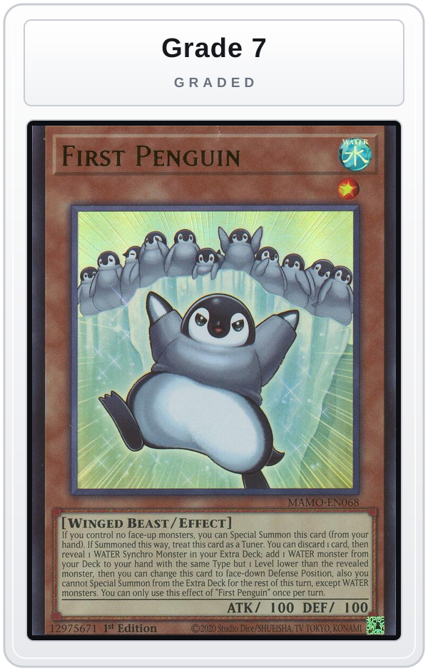 Graded - First Penguin — Grade 7 graded overlay
