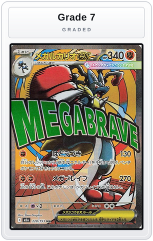 Graded - Mega Lucario ex - 228/193 — Grade 7 graded overlay