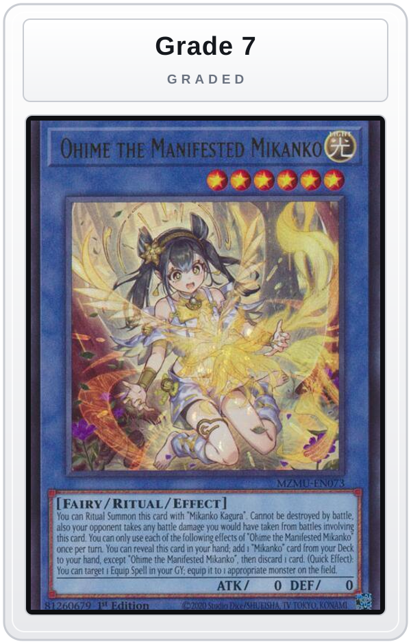 Graded - Ohime the Manifested Mikanko — Grade 7 graded overlay