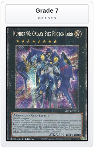 Graded - Number 90: Galaxy-Eyes Photon Lord — Grade 7 graded overlay