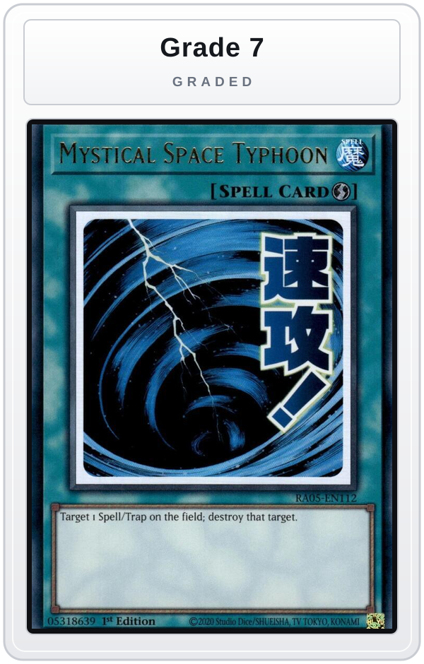 Graded - Mystical Space Typhoon — Grade 7 graded overlay