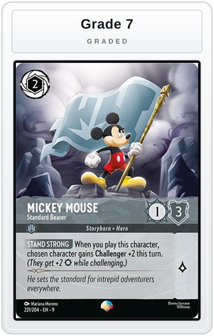 Graded - Mickey Mouse - Standard Bearer (Epic) — Grade 7 graded overlay