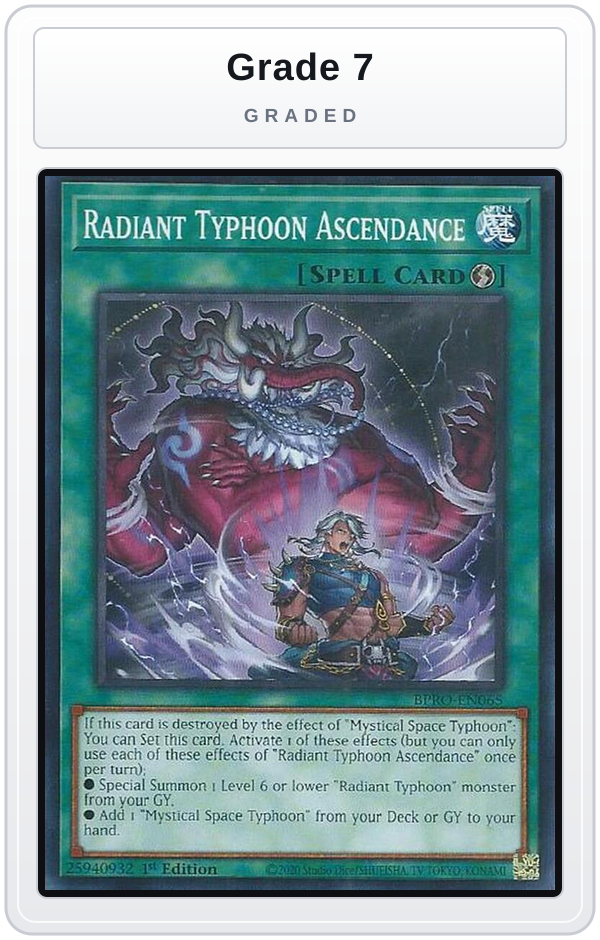 Graded - Radiant Typhoon Ascendance — Grade 7 graded overlay