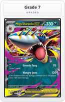 Graded - Mega Sharpedo ex - 061/094 — Grade 7 graded overlay