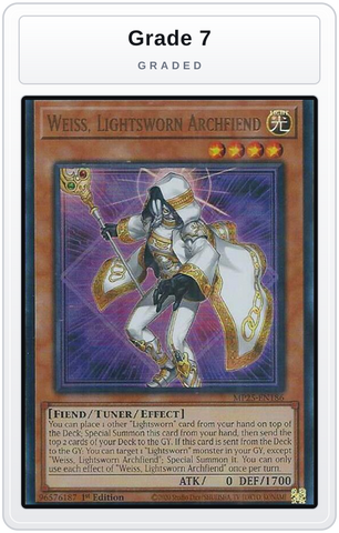 Graded - Weiss, Lightsworn Archfiend — Grade 7 graded overlay
