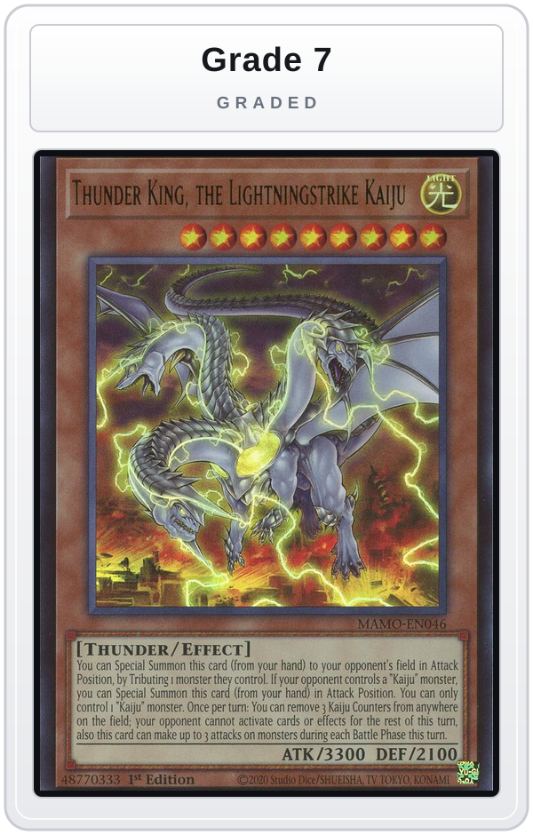 Graded - Thunder King, the Lightningstrike Kaiju — Grade 7 graded overlay