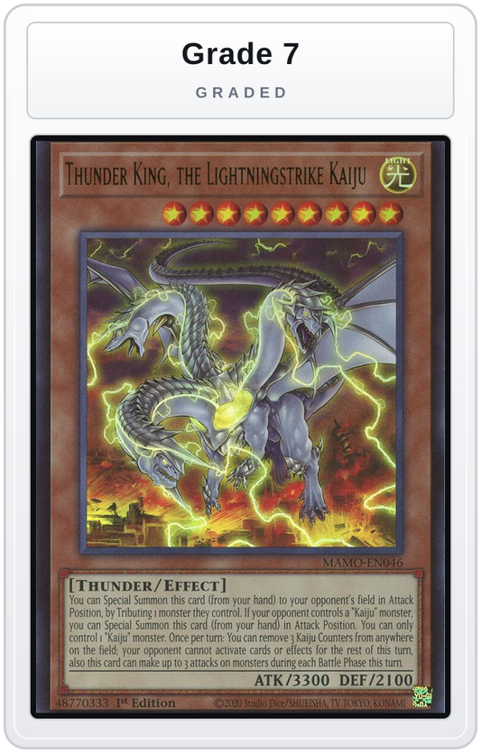 Graded - Thunder King, the Lightningstrike Kaiju — Grade 7 graded overlay