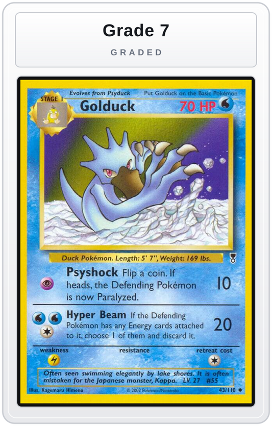 Graded - Golduck — Grade 7 graded overlay