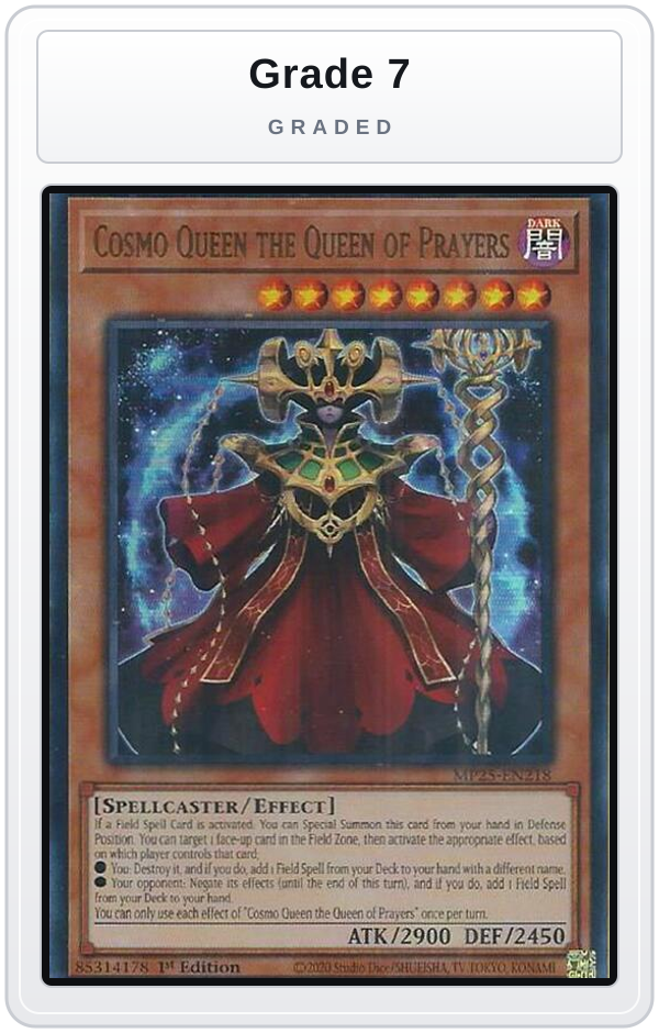 Graded - Cosmo Queen the Queen of Prayers — Grade 7 graded overlay