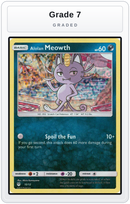 Graded - Alolan Meowth - 10/12 — Grade 7 graded overlay