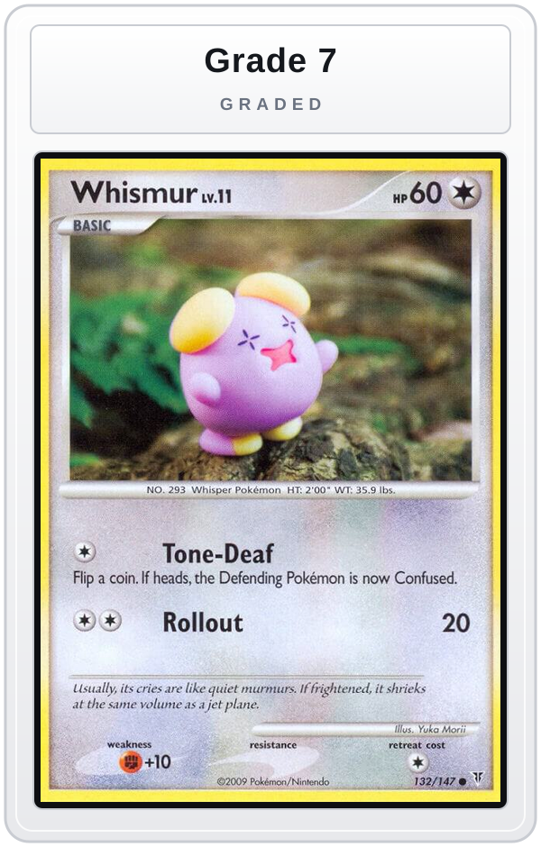 Graded - Whismur — Grade 7 graded overlay
