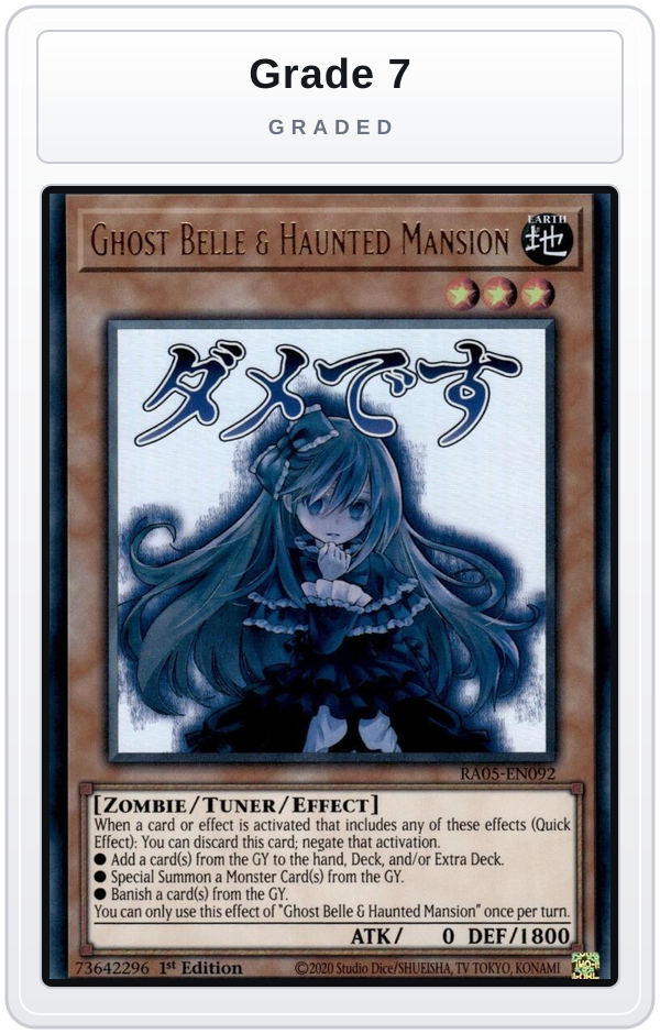 Graded - Ghost Belle & Haunted Mansion — Grade 7 graded overlay