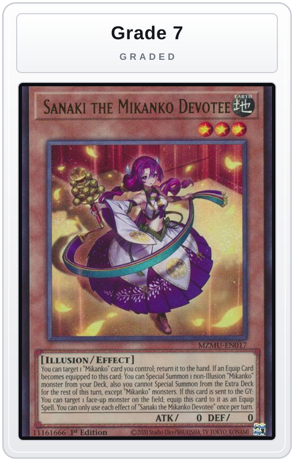 Graded - Sanaki the Mikanko Devotee — Grade 7 graded overlay