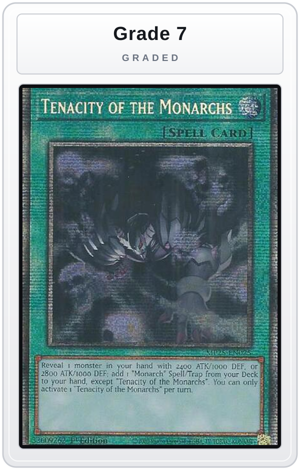 Graded - Tenacity of the Monarchs — Grade 7 graded overlay