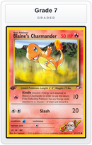 Graded - Blaine's Charmander — Grade 7 graded overlay