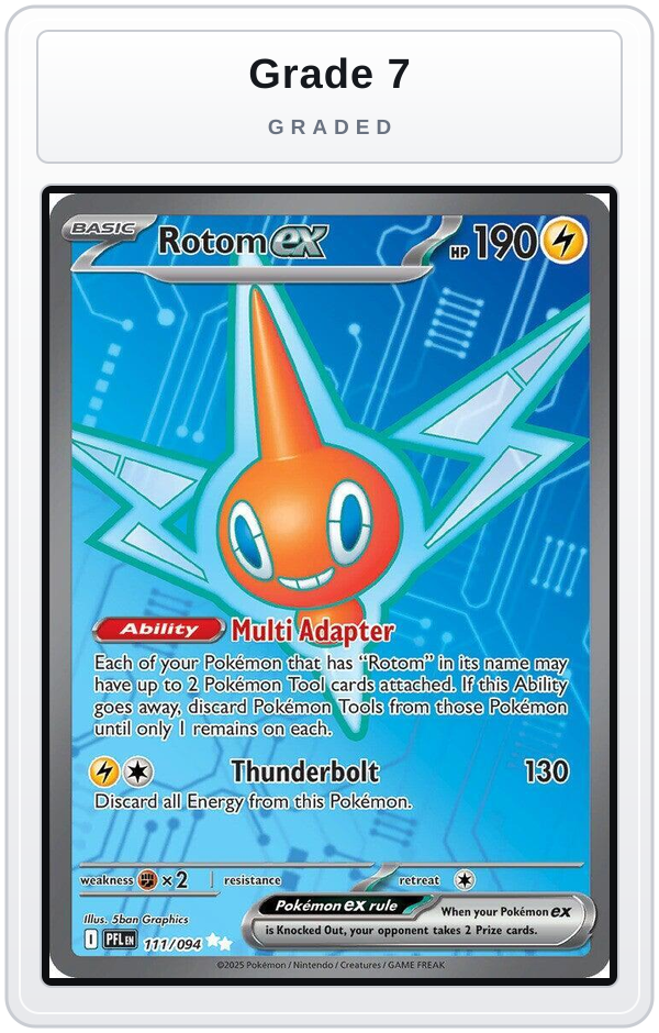 Graded - Rotom ex - 111/094 — Grade 7 graded overlay