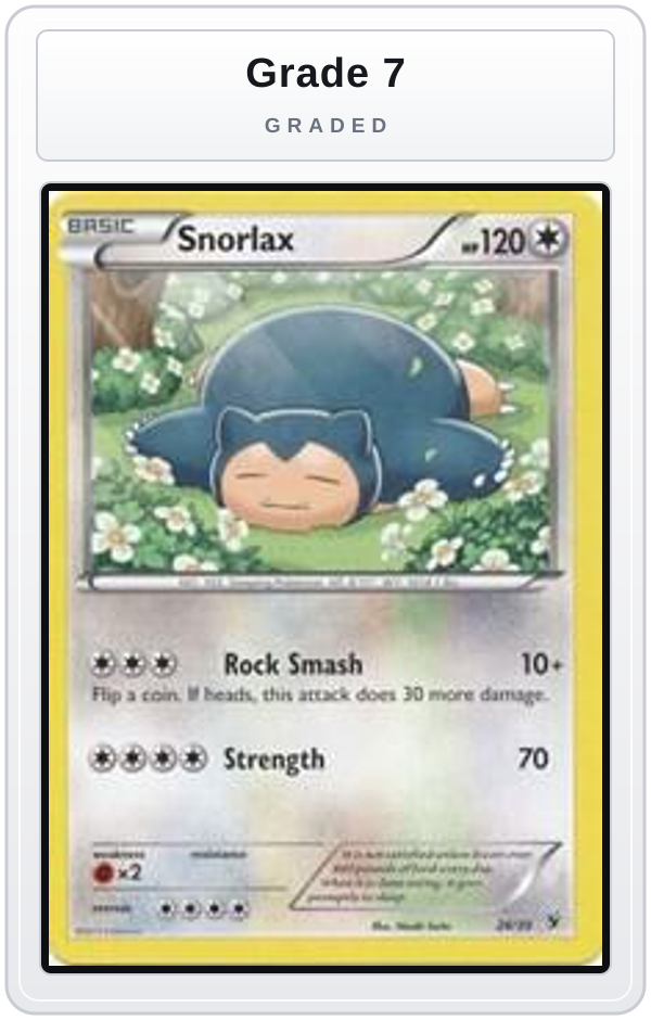 Graded - Snorlax — Grade 7 graded overlay