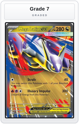Graded - Mega Latias ex - 100/132 — Grade 7 graded overlay