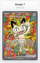 Graded - Meowth ex - 121/088 — Grade 7 graded overlay