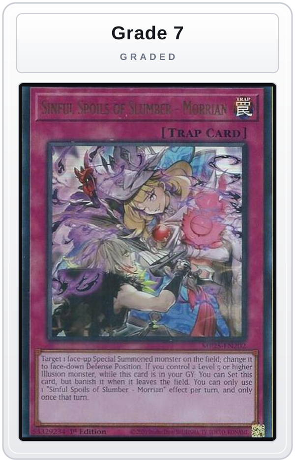 Graded - Sinful Spoils of Slumber - Morrian — Grade 7 graded overlay