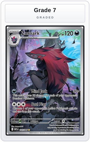 Graded - Zoroark - 143/086 — Grade 7 graded overlay