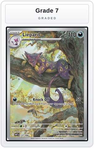 Graded - Liepard - 137/086 — Grade 7 graded overlay
