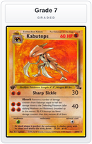 Graded - Kabutops (24) — Grade 7 graded overlay