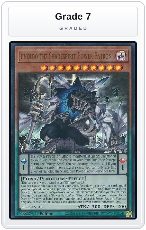 Graded - Junoldo the Shadespirit Power Patron — Grade 7 graded overlay
