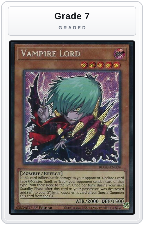 Graded - Vampire Lord — Grade 7 graded overlay