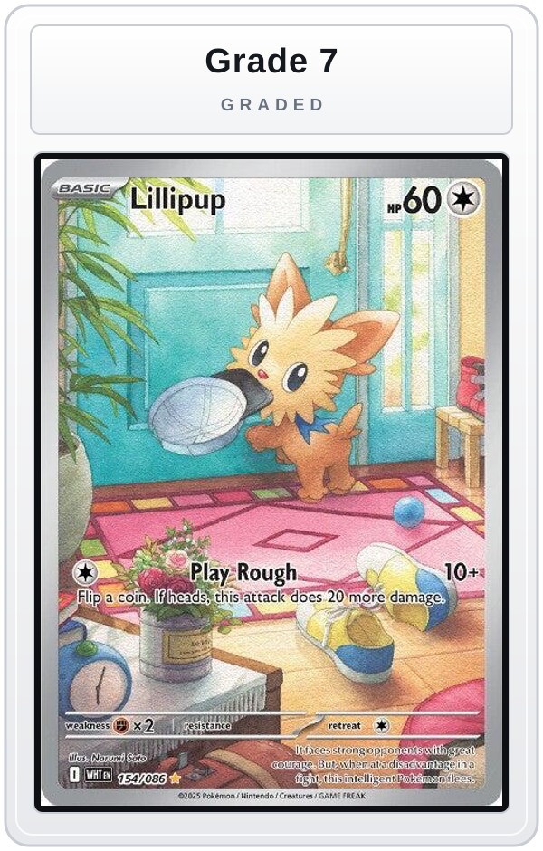 Graded - Lillipup - 154/086 — Grade 7 graded overlay