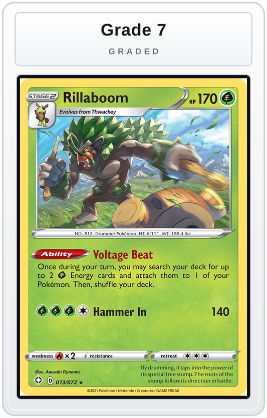 Graded - Rillaboom — Grade 7 graded overlay
